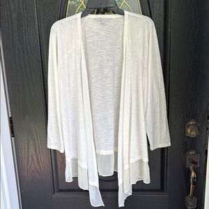 Adrienne Vittadini Elegant White Women's Sweater - XL - Great Condition